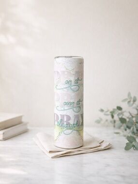Pastel Prayer Stainless Tumbler - Pink & Mint